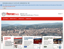 Tablet Screenshot of centro-exposiciones-congresos.firenzefiera.it