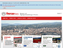 Tablet Screenshot of messe-und-kongresszentrum.firenzefiera.it